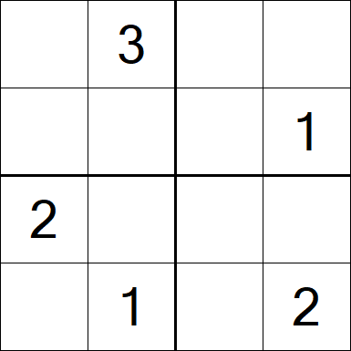 Sudoku 4x4 - Medium