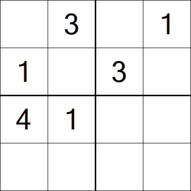 Sudoku 4x4 - Medium