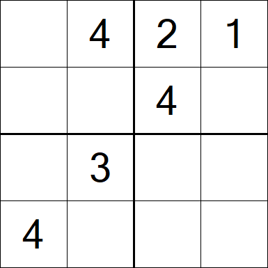 Sudoku 4x4 - Medium