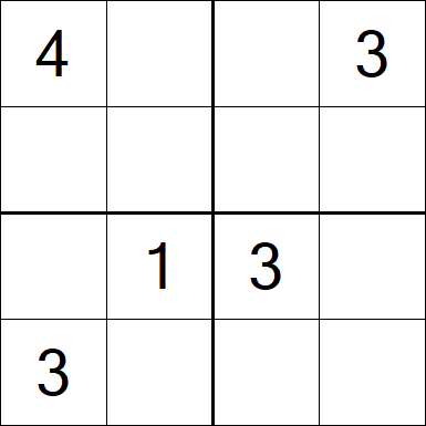 Sudoku 4x4 - Medium