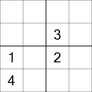 Sudoku 4x4 - Medium