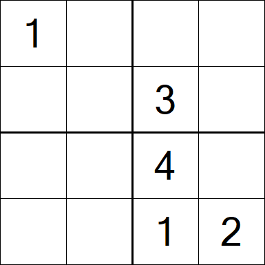 Sudoku 4x4 - Medium