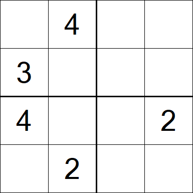 Sudoku 4x4 - Medium
