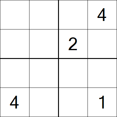 Sudoku 4x4 - Medium