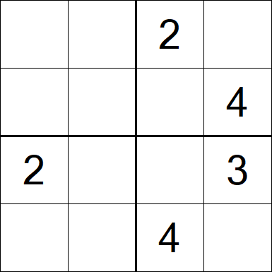 Sudoku 4x4 - Medium