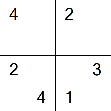 Sudoku 4x4 - Medium