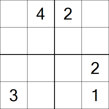 Sudoku 4x4 - Médio