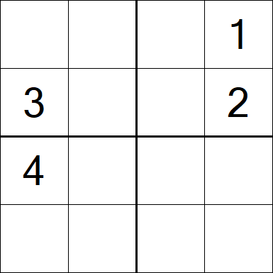 Sudoku 4x4 - Médio