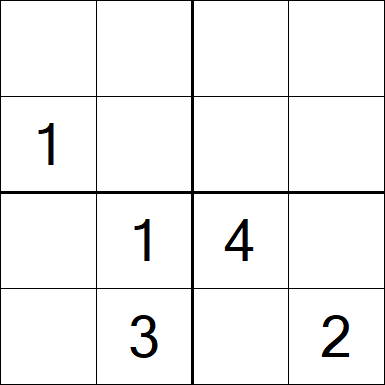 Sudoku 4x4 - Médio