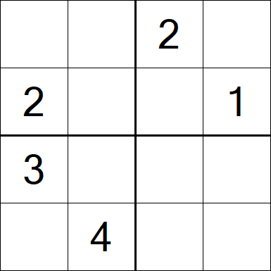Sudoku 4x4 - Médio