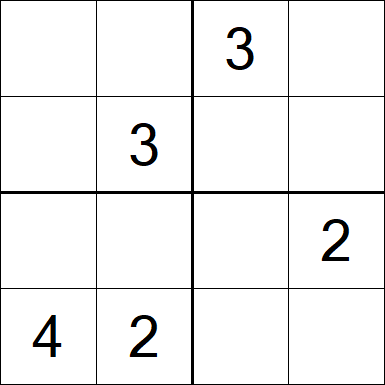Sudoku 4x4 - Médio