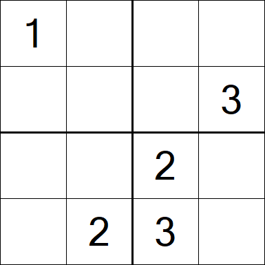Sudoku 4x4 - Médio