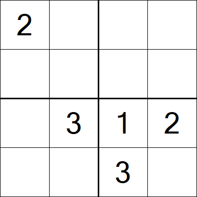 Sudoku 4x4 - Moyen