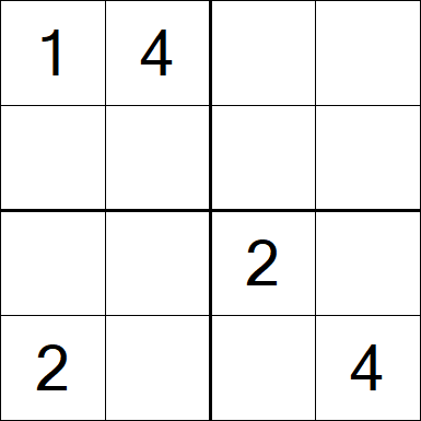 Sudoku 4x4 - Moyen