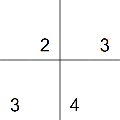 Sudoku 4x4 - Moyen
