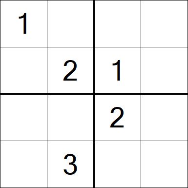 Sudoku 4x4 - Moyen