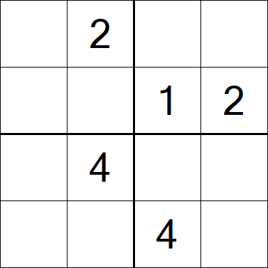 Sudoku 4x4 - Medium
