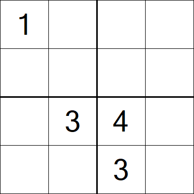 Sudoku 4x4 - Medium