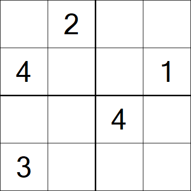 Sudoku 4x4 - Medium