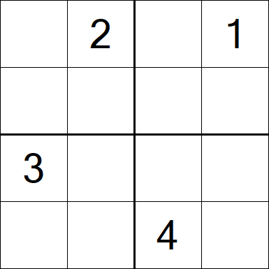 Sudoku 4x4 - Medium