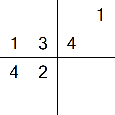 Sudoku 4x4 - Medium