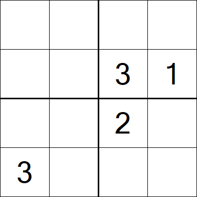 Sudoku 4x4 - Medium