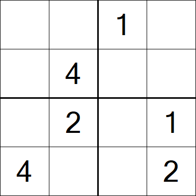 Sudoku 4x4 - Medium