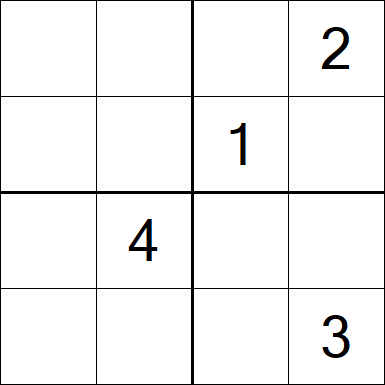 Sudoku 4x4 - Medium