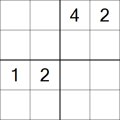 Sudoku 4x4 - Medium