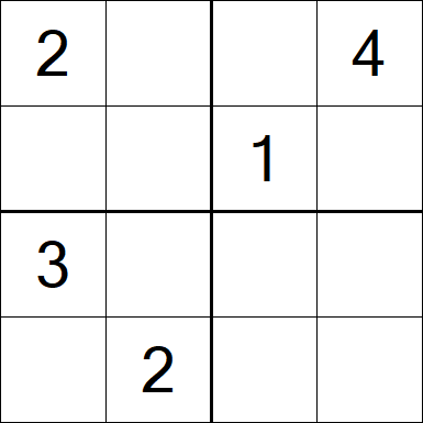 Sudoku 4x4 - Medium