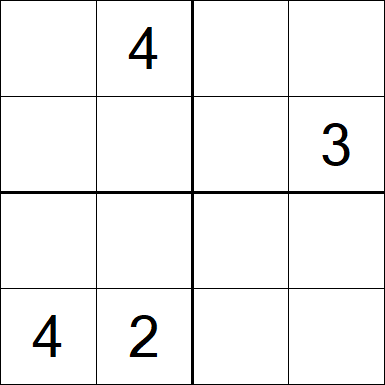 Sudoku 4x4 - Medium