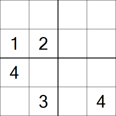 Sudoku 4x4 - Medium