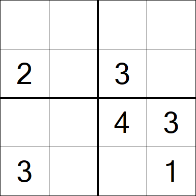Sudoku 4x4 - Medium