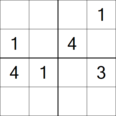 Sudoku 4x4 - Medium
