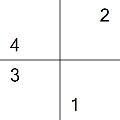 Sudoku 4x4 - Medium