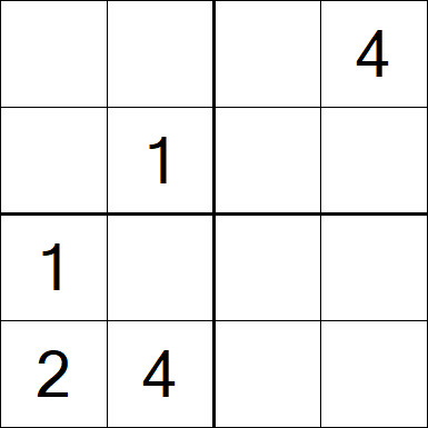 Sudoku 4x4 - Medium