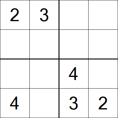 Sudoku 4x4 - Medium