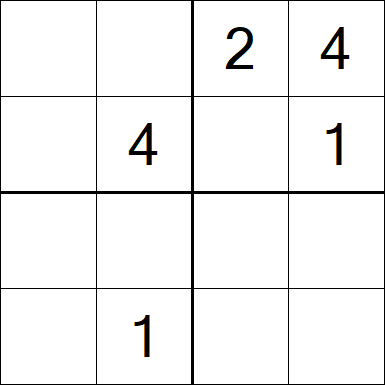 Sudoku 4x4 - Medium