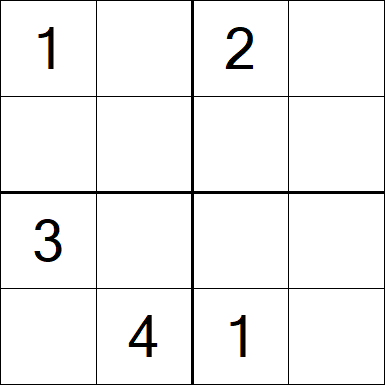 Sudoku 4x4 - Medium