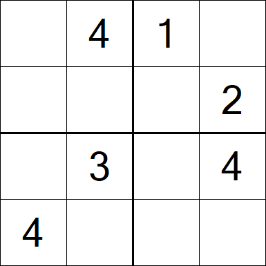 Sudoku 4x4 - Medium