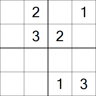Sudoku 4x4 - Medium