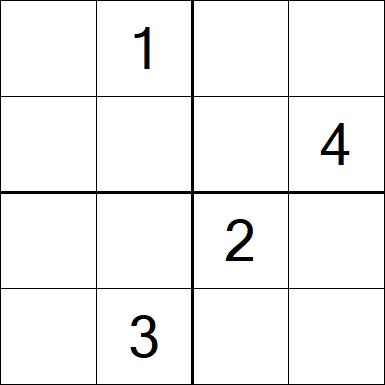 Sudoku 4x4 - Medium