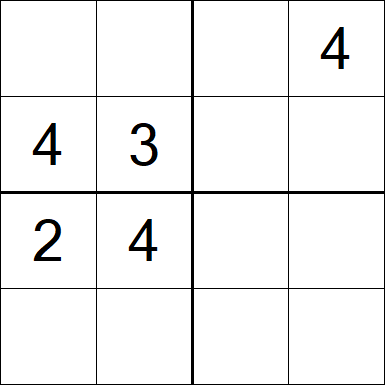 Sudoku 4x4 - Medium
