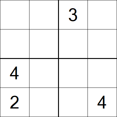 Sudoku 4x4 - Medium