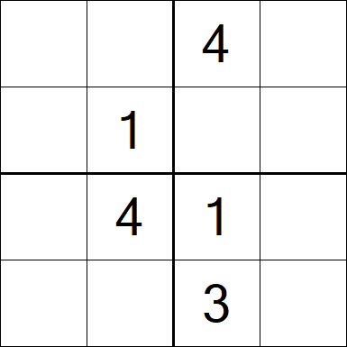 Sudoku 4x4 - Medium