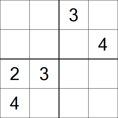 Sudoku 4x4 - Medium