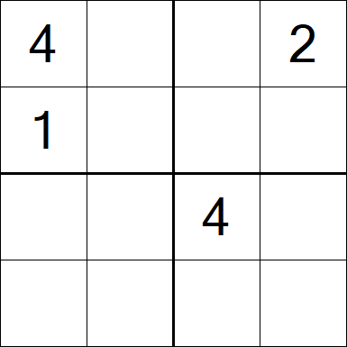 Sudoku 4x4 - Medium