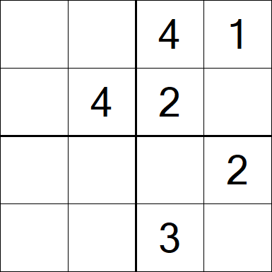 Sudoku 4x4 - Medium