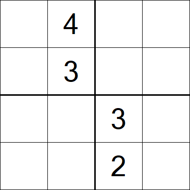 Sudoku 4x4 - Medium