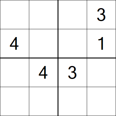 Sudoku 4x4 - Medium